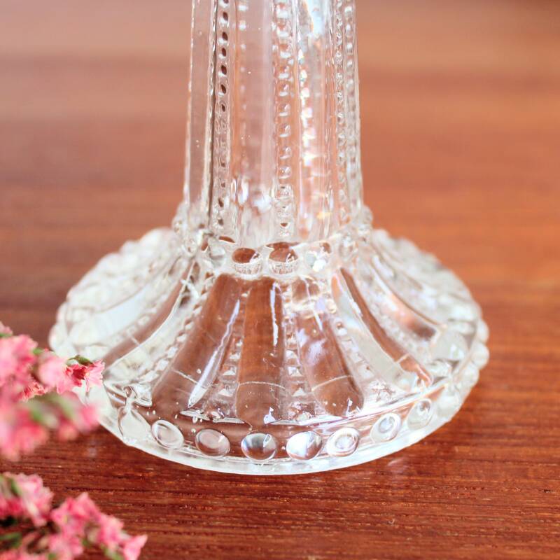 Vintage glass candlestick