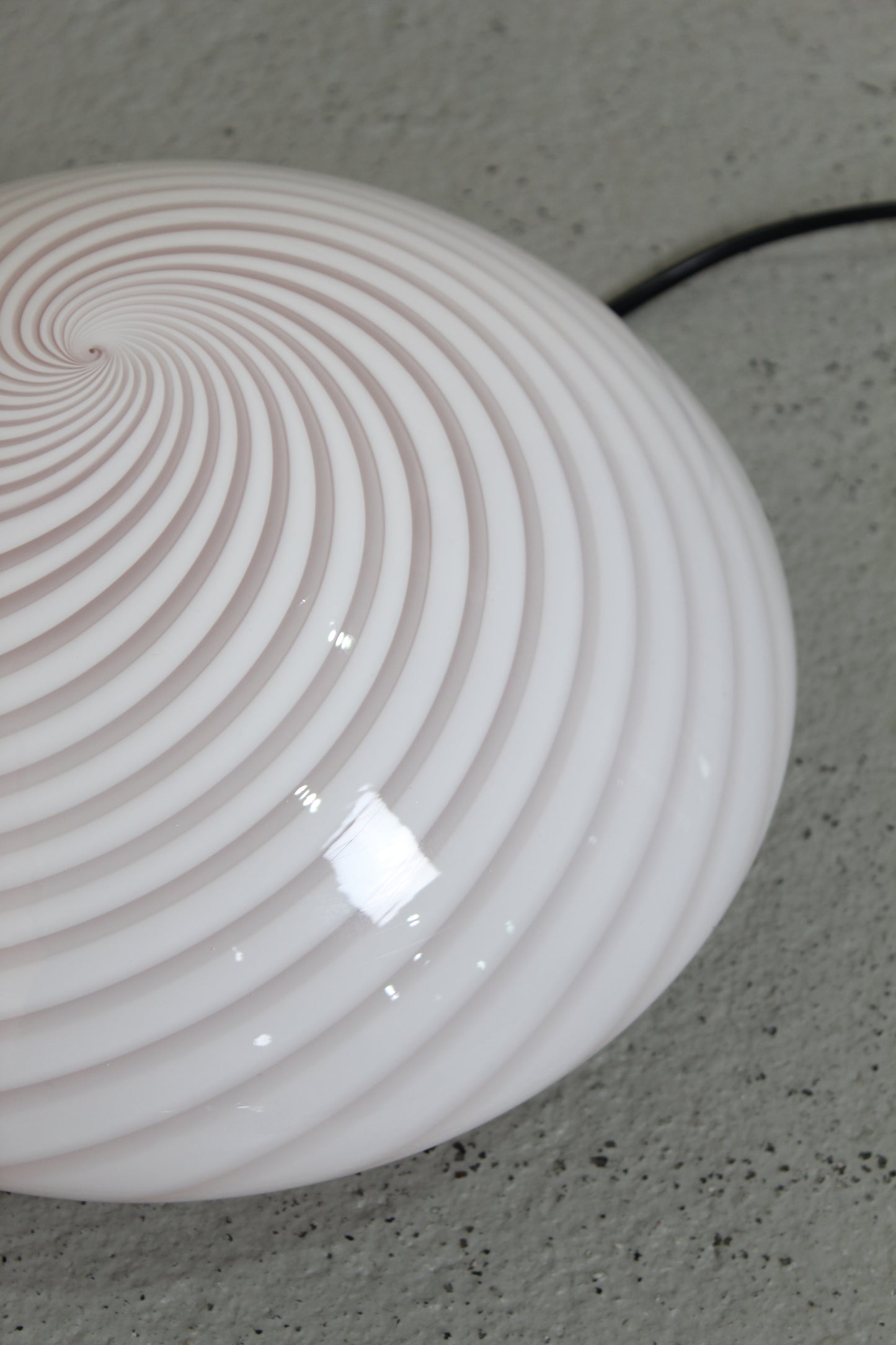 Vintage swirl plafondlamp, wandlamp - Murano