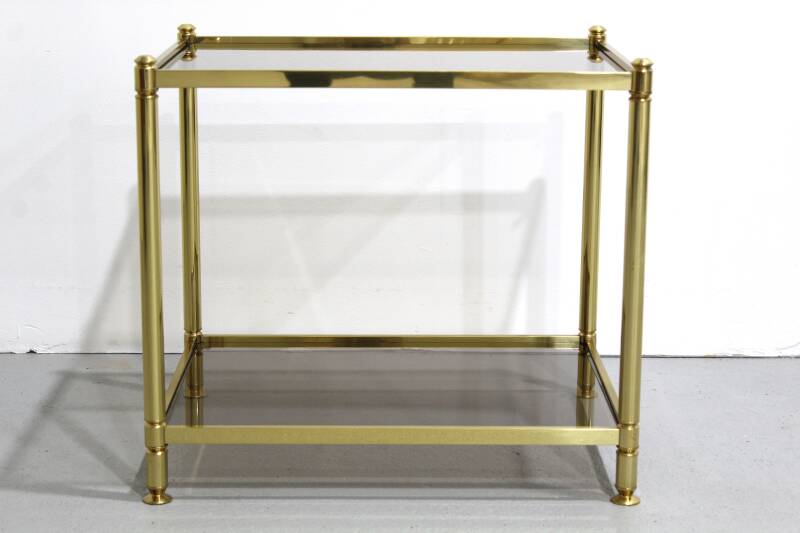 Vintage brass side table - 70s | 01229