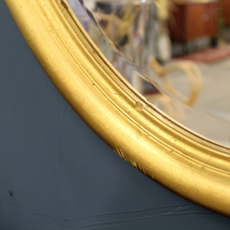 Ovaler Vintage-Spiegel - Gold