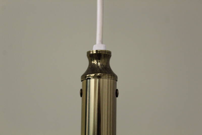 Vintage pendant lamp Richard Essig - 3 arms, brass 70s | 00816