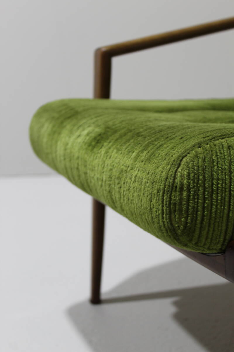 Vintage fauteuil, stoel - jaren '60, groen | 01397