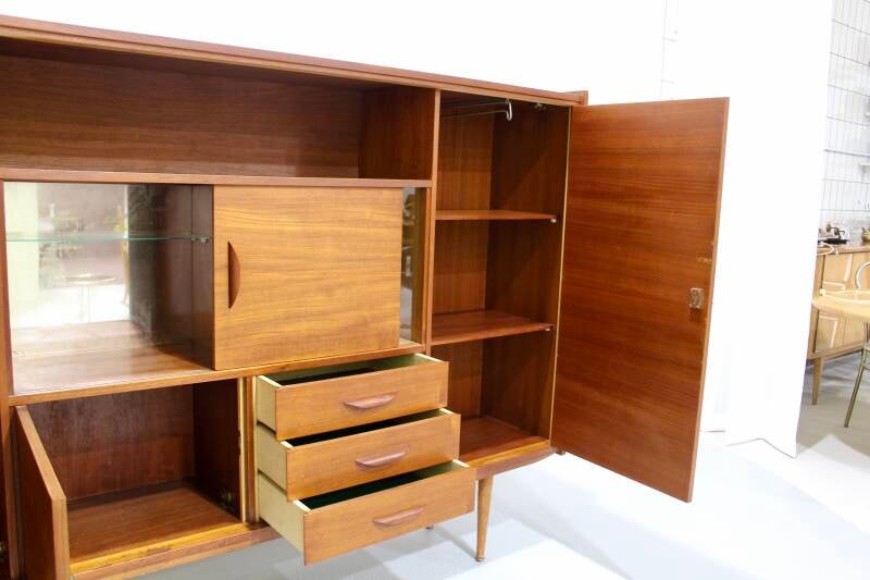 Vintage highboard, sideboard - 60s, teak | 01153