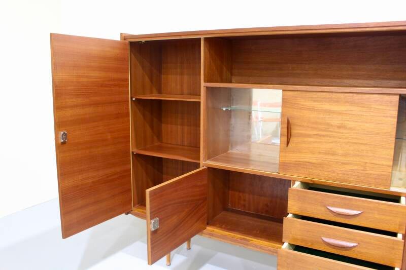 Vintage highboard, sideboard - 60s, teak | 01153