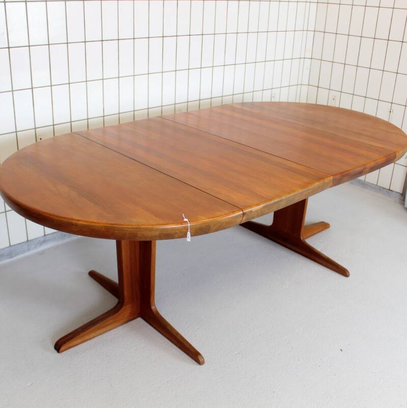 Vintage uitschuifbare eettafel, Deens design