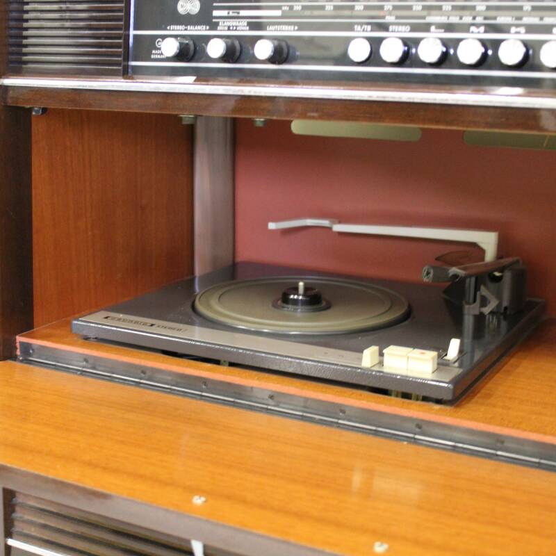 Vintage radio cabinet, audio cabinet, music cabinet