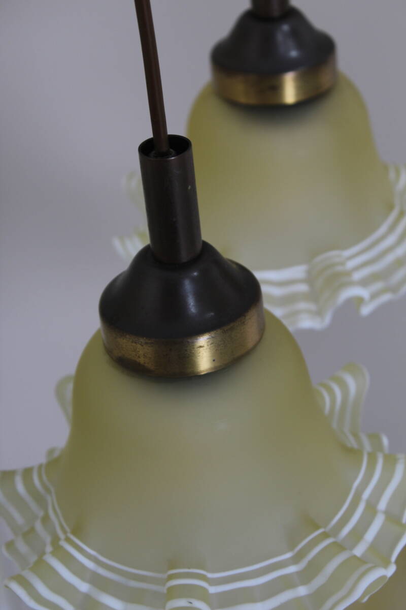 Vintage goldene Kaskadenlampe, Hängelampe - 70er Jahre