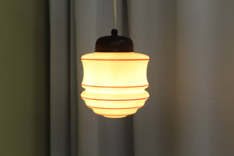Vintage hanging lamp - art deco, 1930s | 00819