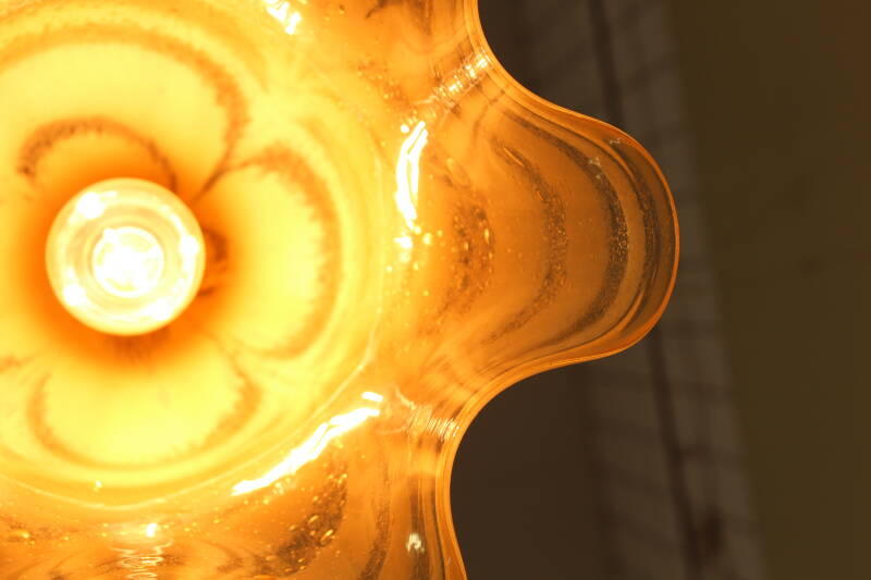 Vintage glazen hanglamp | 00743
