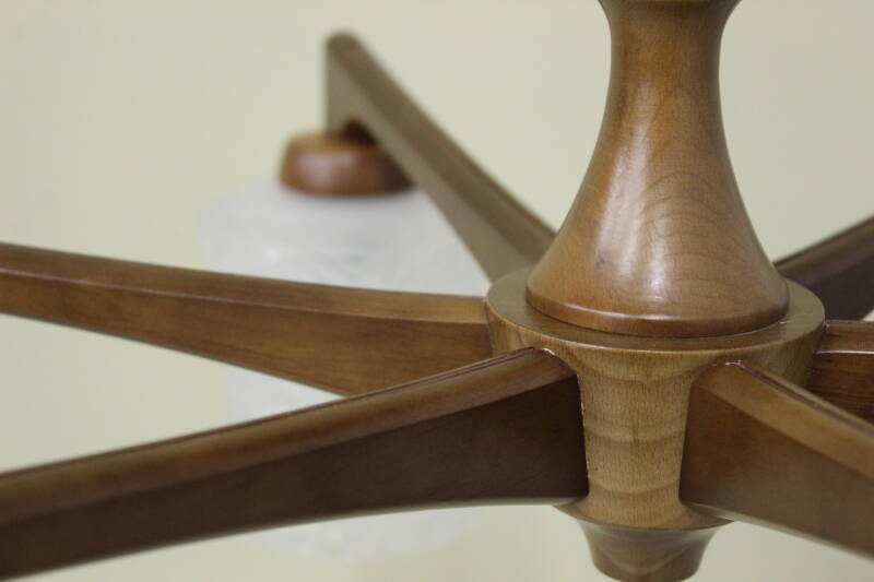 Vintage ceiling lamp - 6 arms, 70s | 00854
