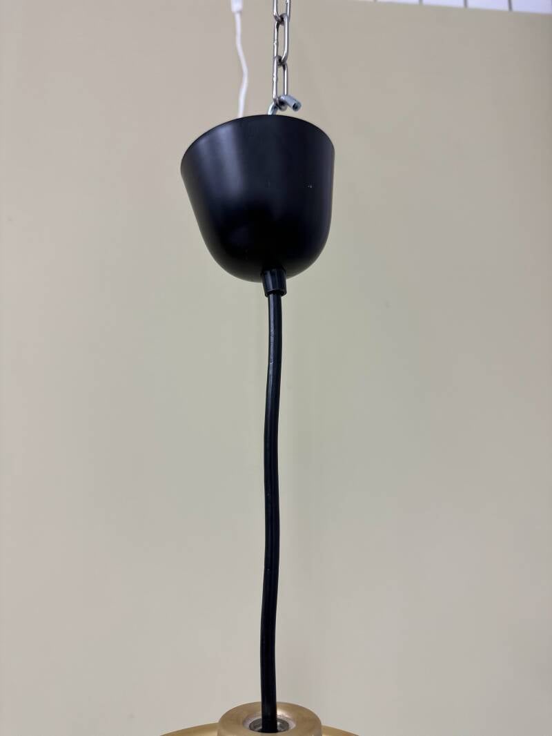 Vintage Peill & Putzler hanglamp - rookglas | 00748