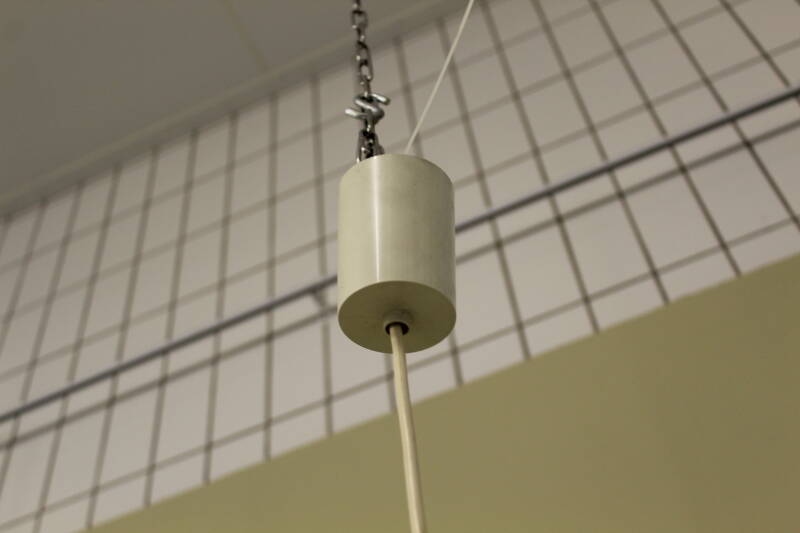 Vintage pendant lamp Richard Essig - 3 arms, brass 70s | 00816