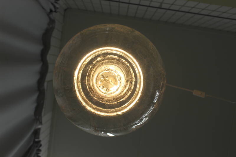Vintage pendant lamp DORIA XL - hand-blown, mid century