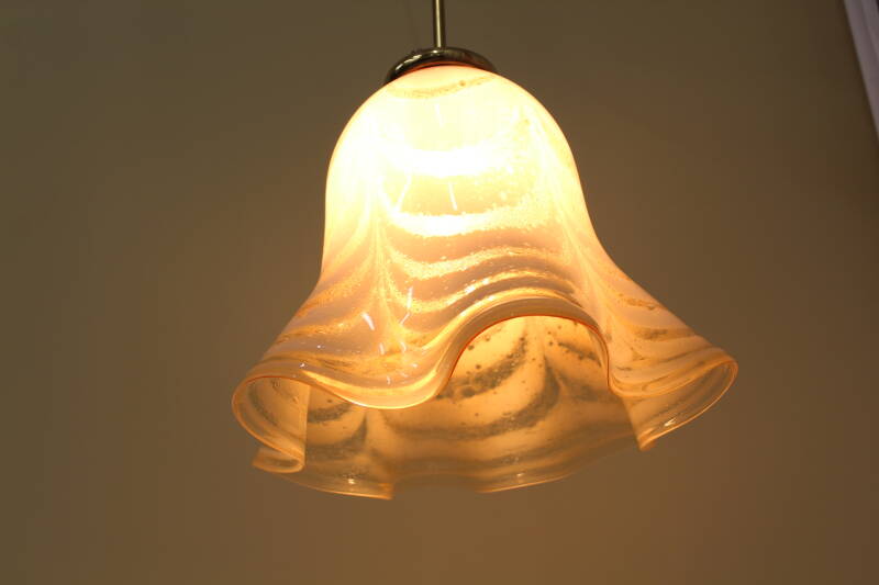 Vintage glazen hanglamp | 00743