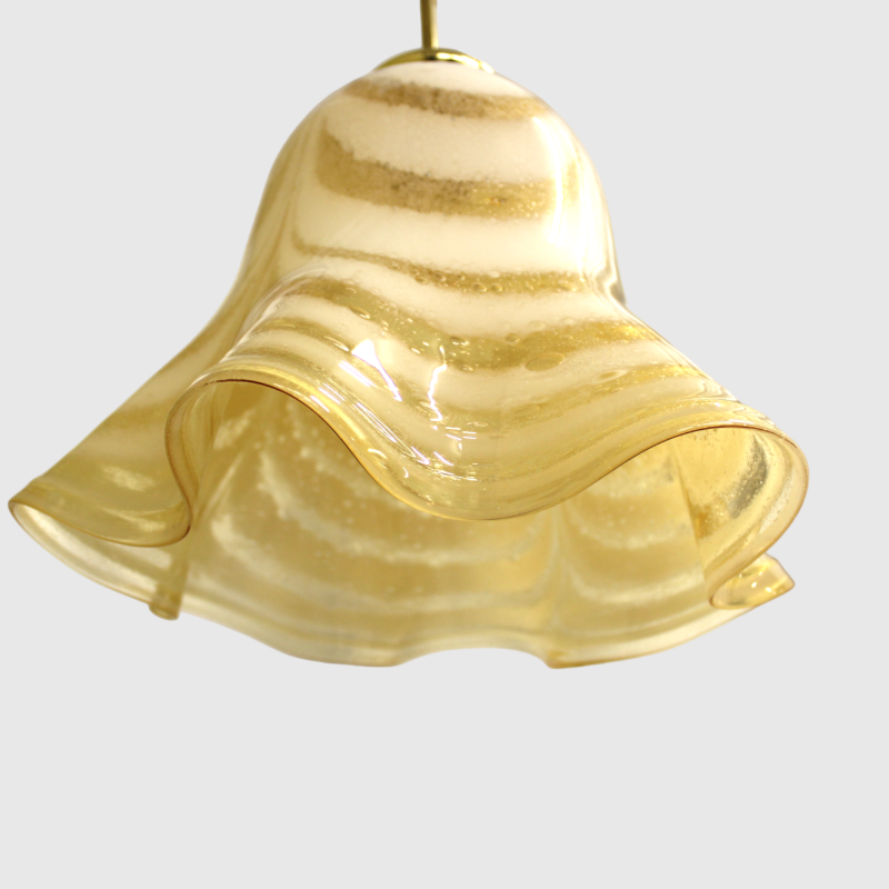 Vintage glazen hanglamp | 00743