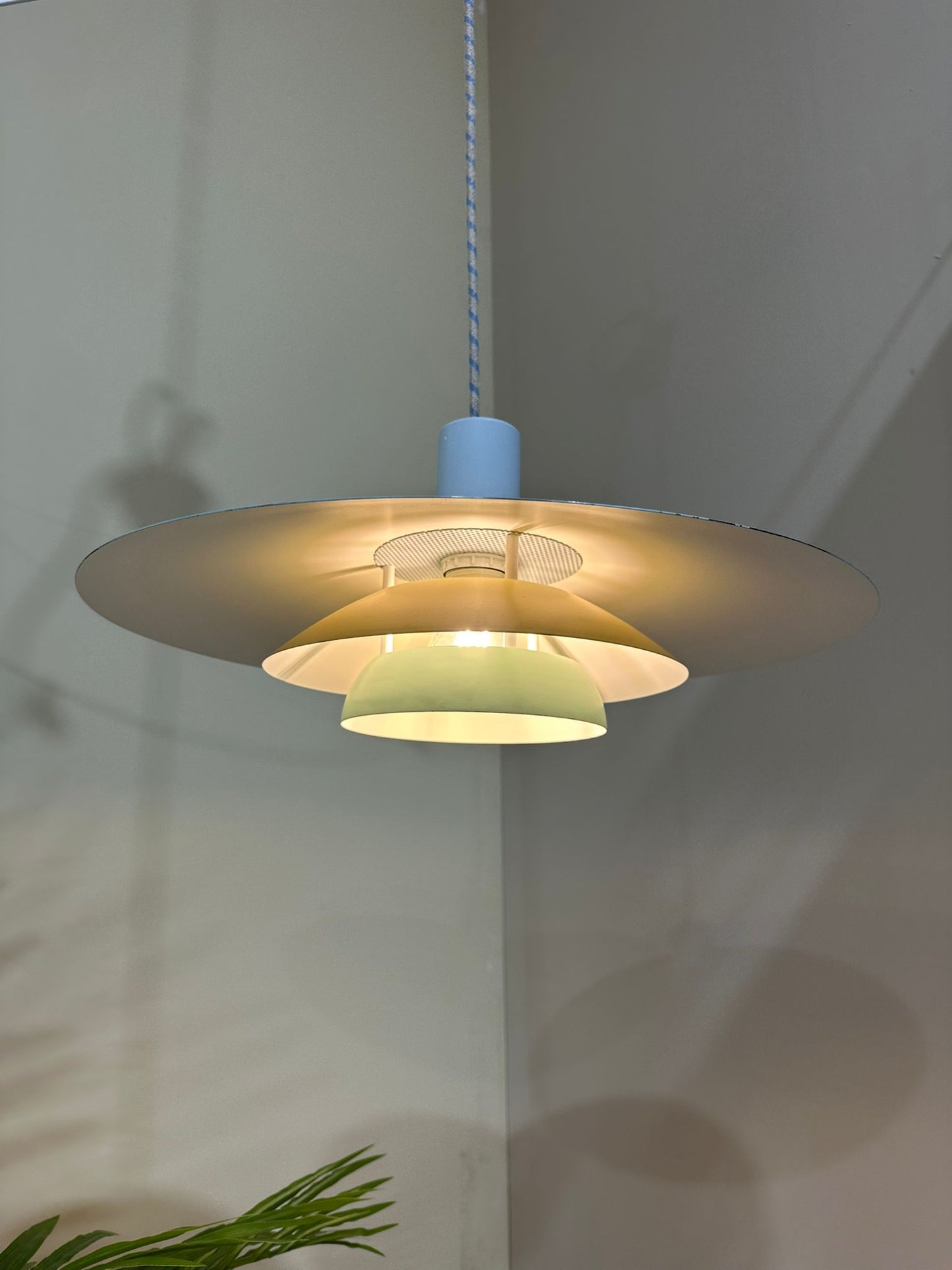 Vintage Deense hanglamp