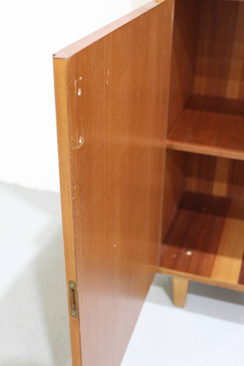Vintage boekenkast, wandkast, highboard - tweedelig, jaren '60 | 01264
