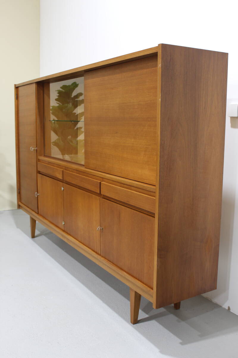 Vintage highboard, buffetkast - jaren '60, teak | 01263