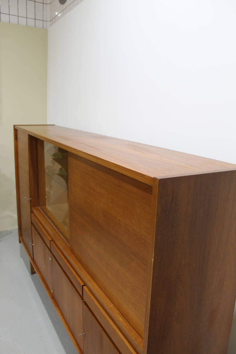 Vintage highboard, buffetkast - jaren '60, teak | 01263