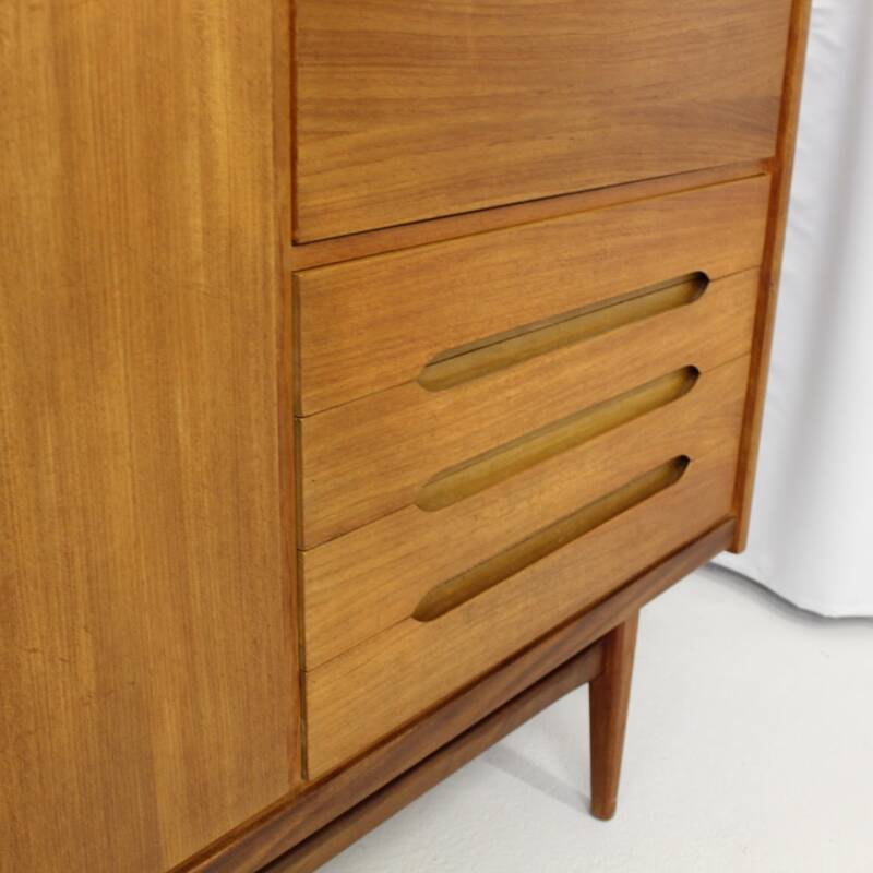 Vintage highboard, sideboard, filing cabinet Bartels Werke design - Teak wood, 1960s