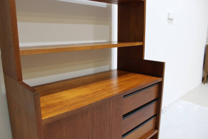Vintage highboard Poul Cadovius voor KLM - jaren '60, teak | 00897
