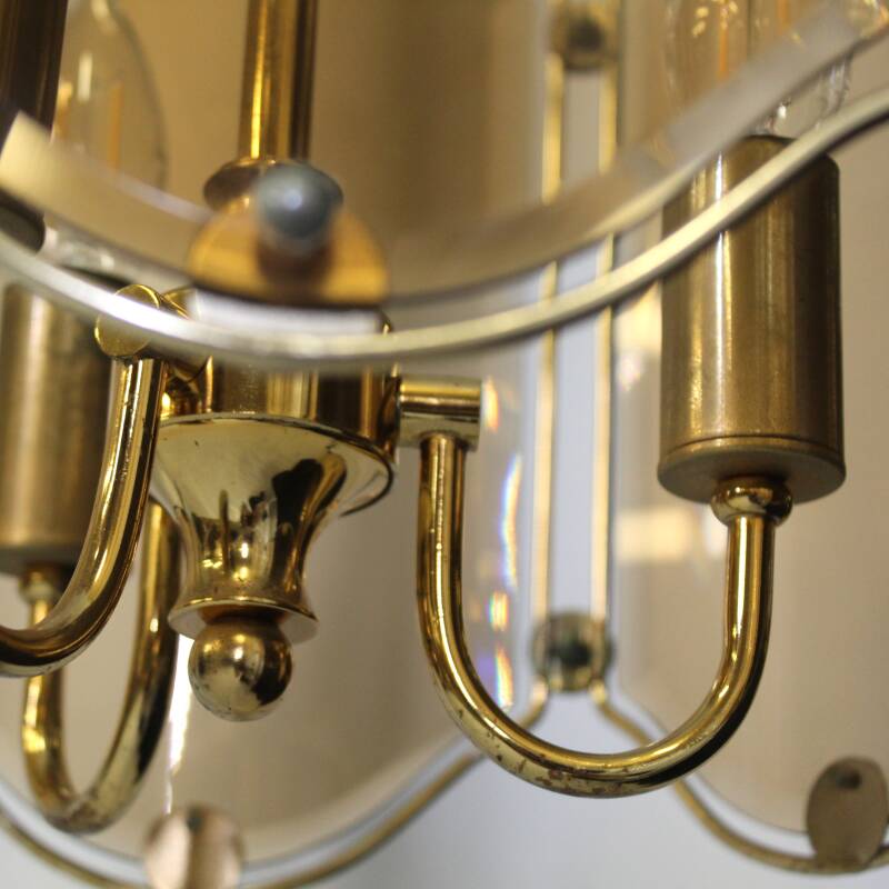 Vintage smoked glass lamp