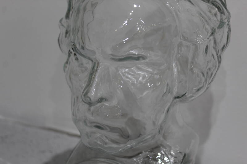Vintage glass head Beethoven | 01306