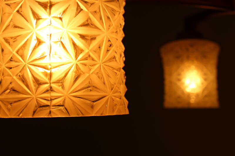 Vintage ceiling lamp - 6 arms, 70s | 00854