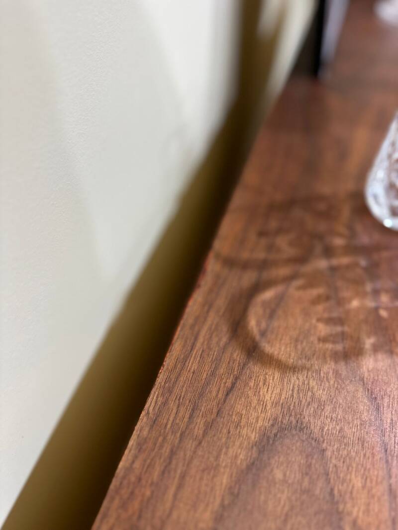 Vintage Sideboard - 70er Jahre, goldene Griffe