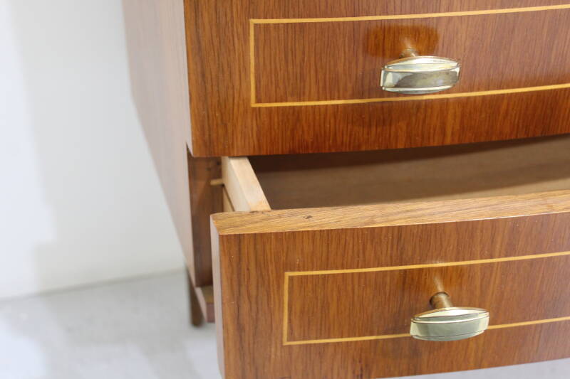 Vintage chest of drawers - 1960s, brass | 00919