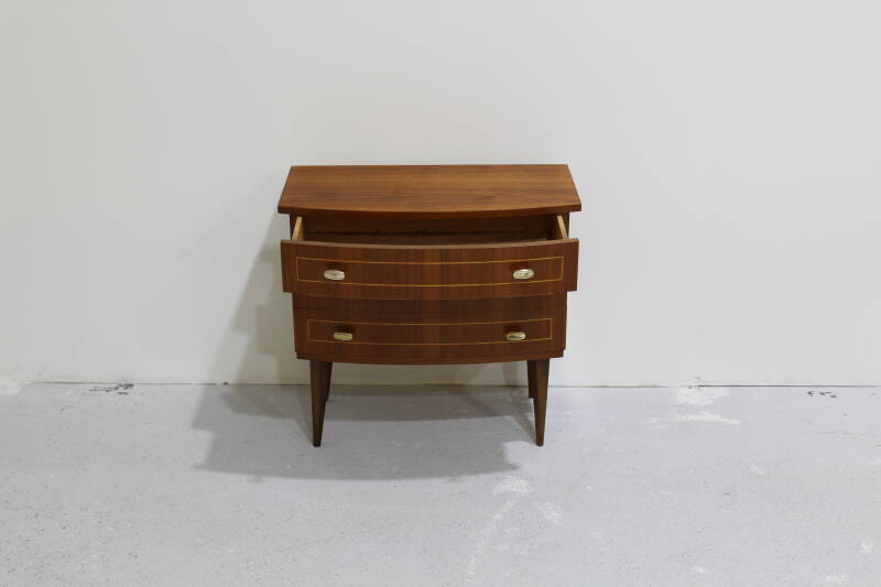 Vintage chest of drawers - 1960s, brass | 00919