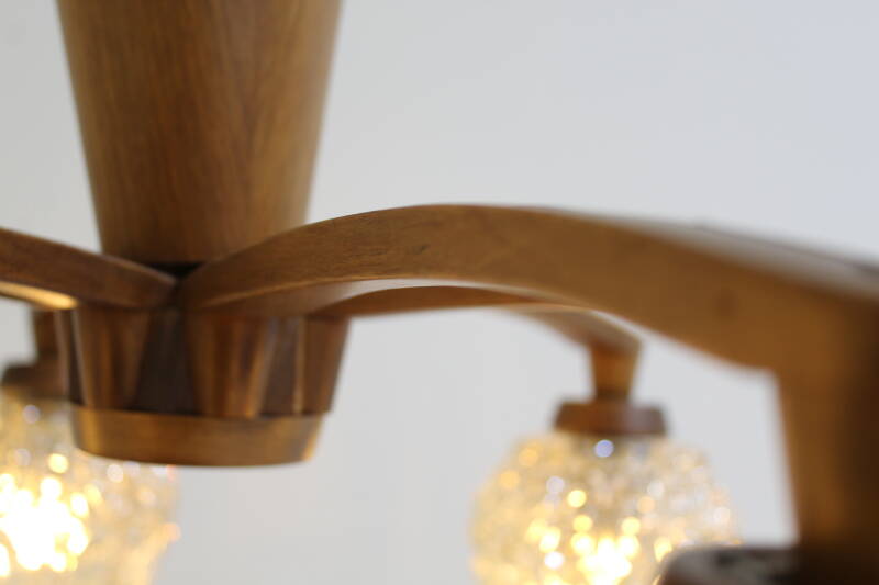 Vintage ceiling lamp - 6-arms, 70s | 01029