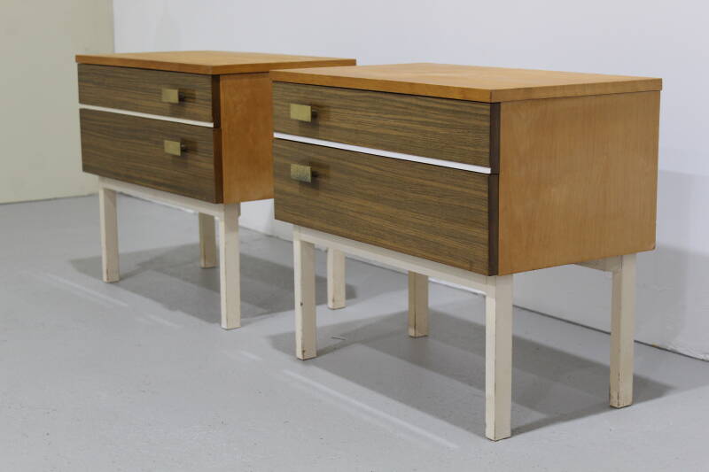 Vintage bedside table set, 70s | 01212