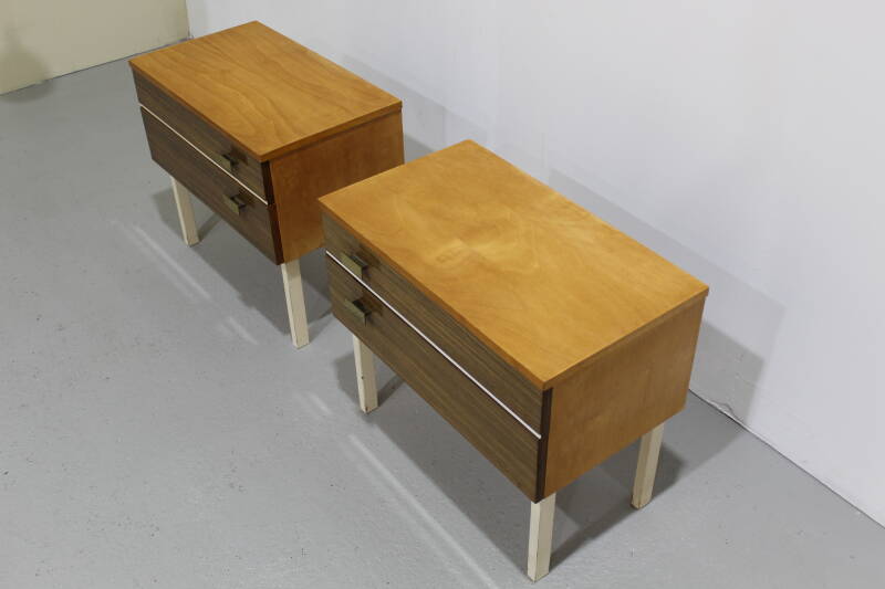Vintage bedside table set, 70s | 01212