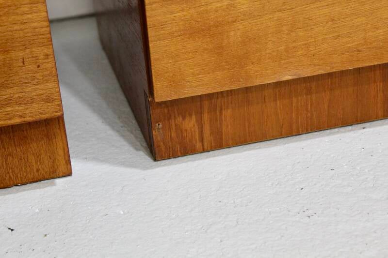 Vintage set krukjes, nachtkastjes - teak, jaren '60 | 01212