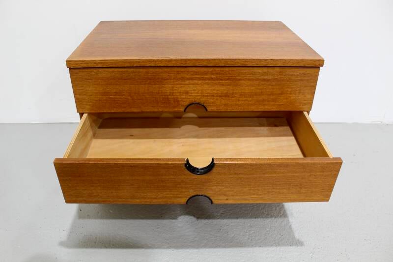 Vintage set krukjes, nachtkastjes - teak, jaren '60 | 01212