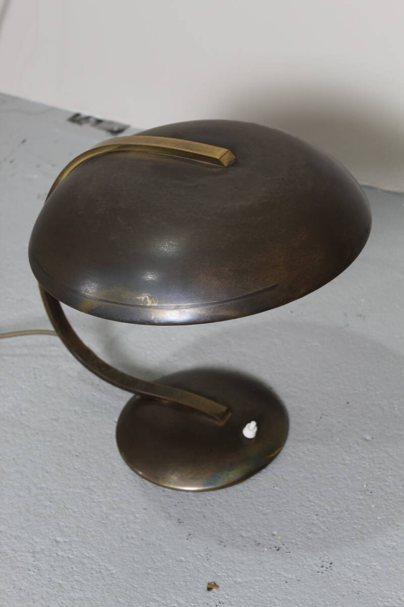 Vintage Design tafellamp - Egon Hillebrand jaren '30 messing | 01282