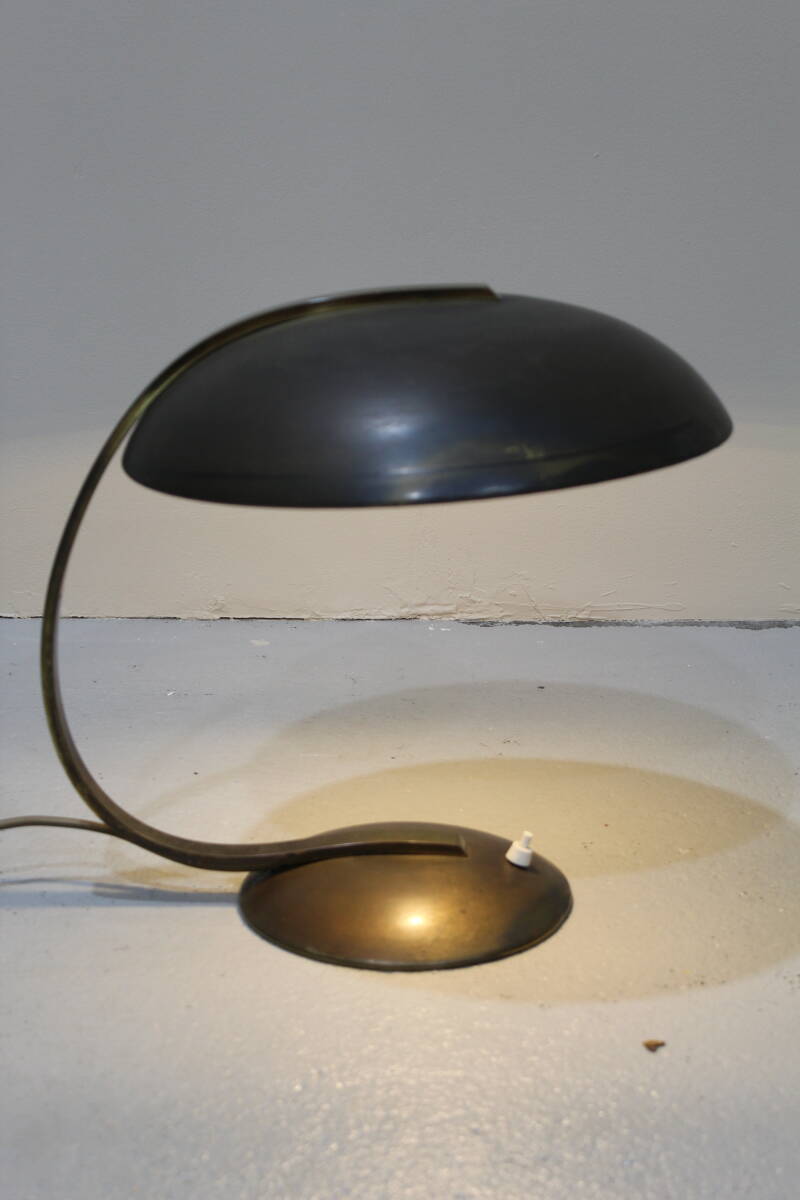 Vintage Design tafellamp - Egon Hillebrand jaren '30 messing | 01282