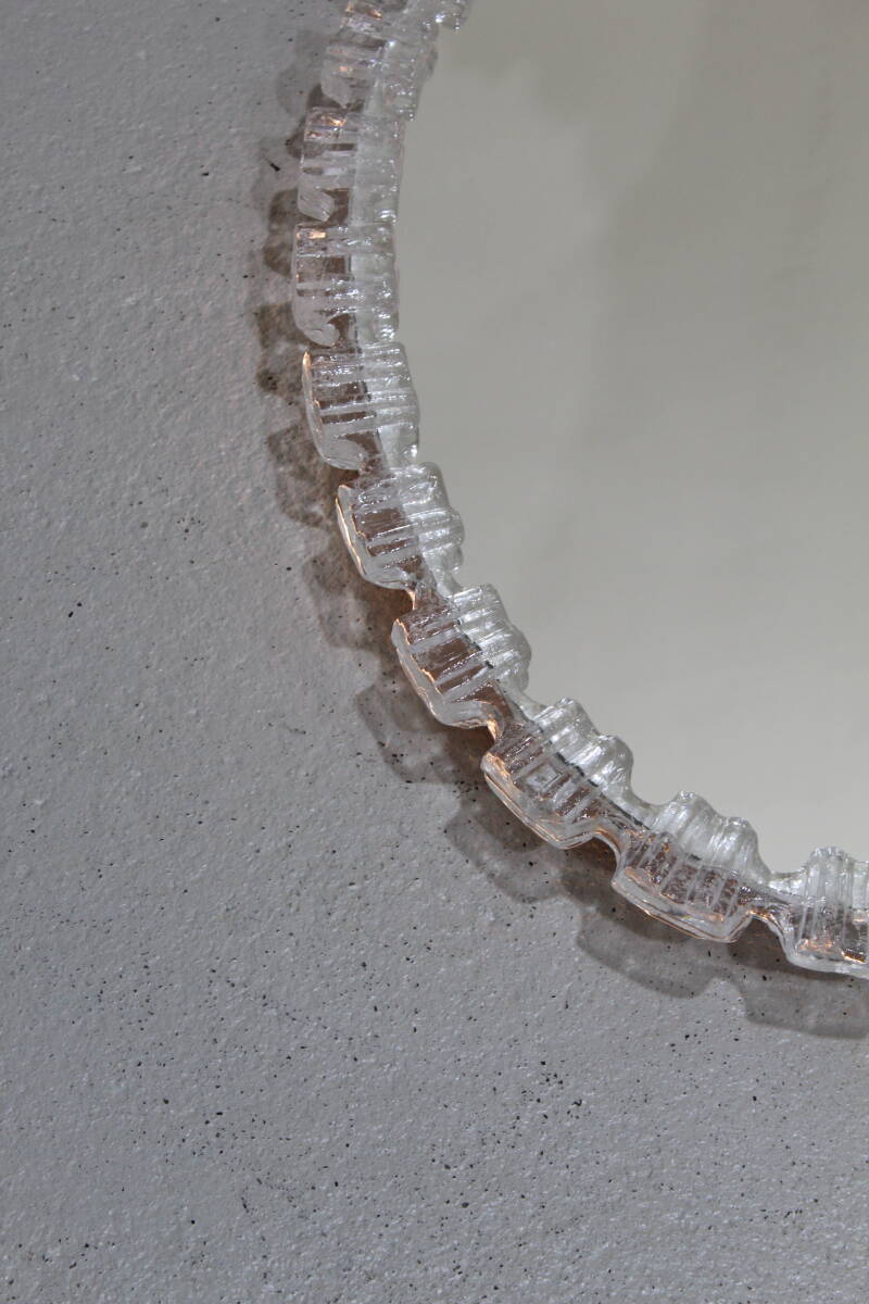 Vintage mirror ice glass - acrylic, Honsel | 01305