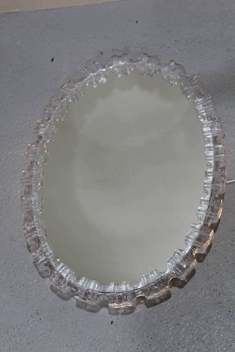 Vintage mirror ice glass - acrylic, Honsel | 01305