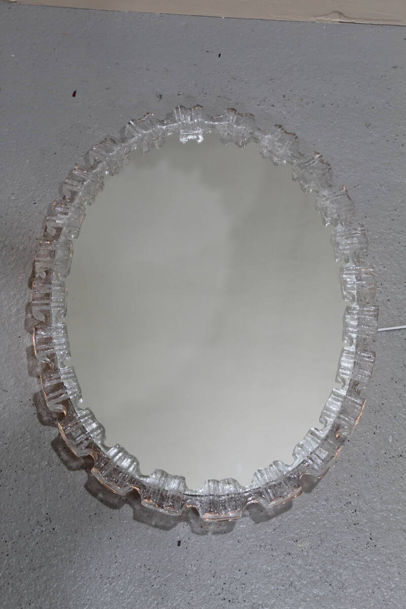 Vintage mirror ice glass - acrylic, Honsel | 01305