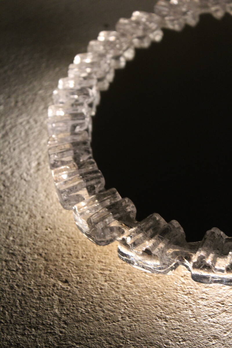 Vintage mirror ice glass - acrylic, Honsel | 01305