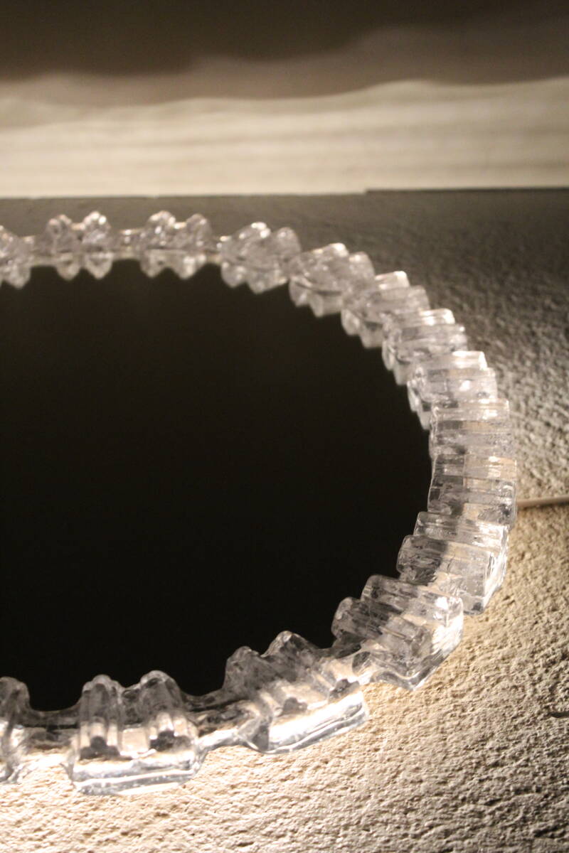 Vintage mirror ice glass - acrylic, Honsel | 01305
