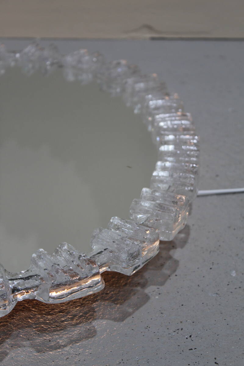 Vintage mirror ice glass - acrylic, Honsel | 01305