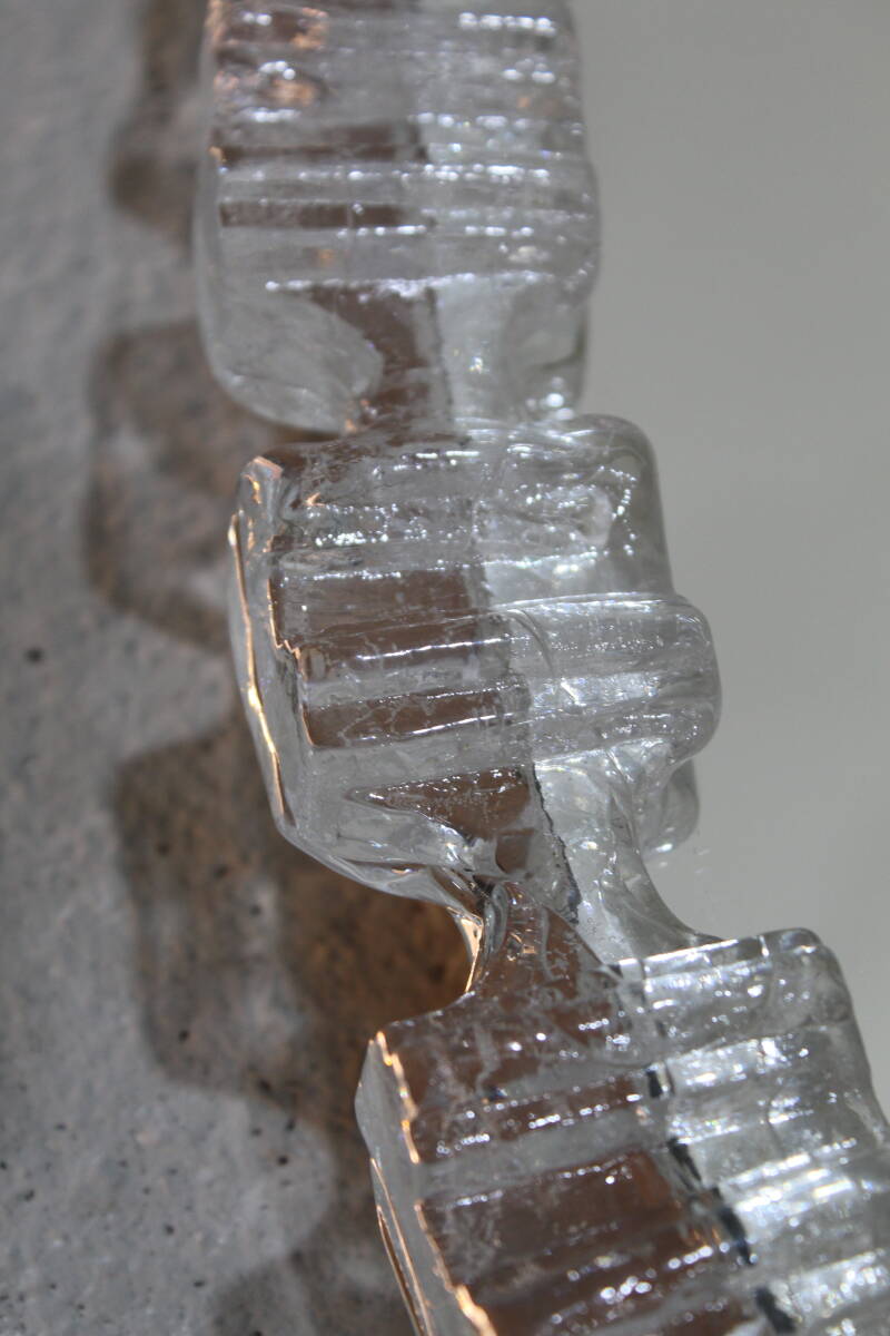 Vintage mirror ice glass - acrylic, Honsel | 01305