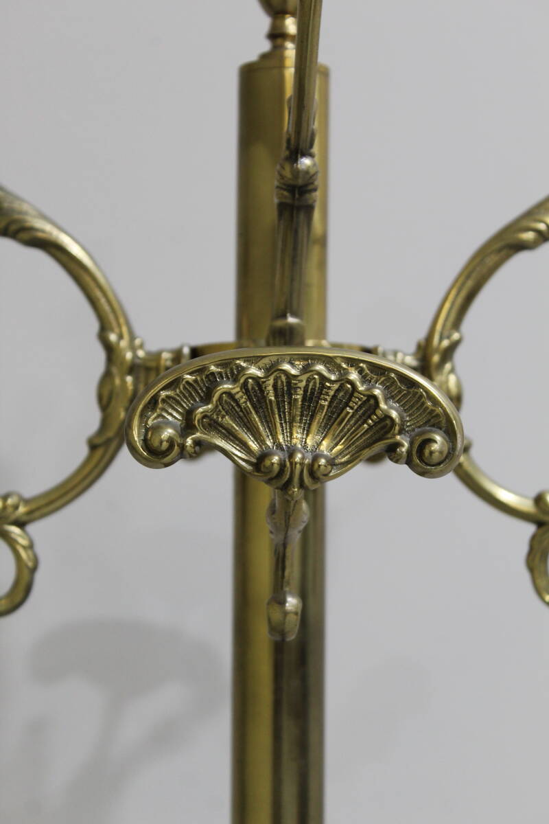 Vintage standing coat rack, wardrobe - brass | 01352