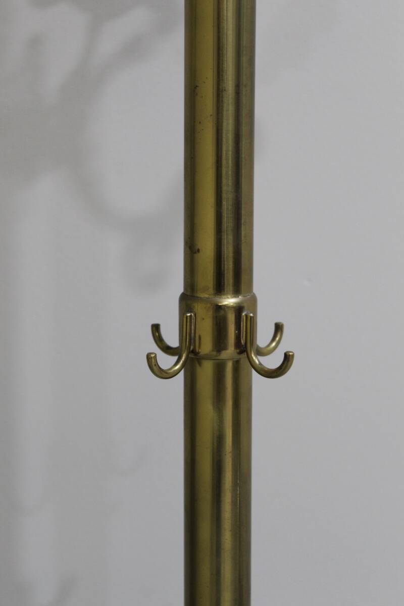 Vintage standing coat rack, wardrobe - brass | 01352