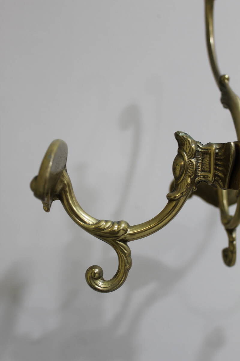 Vintage standing coat rack, wardrobe - brass | 01352