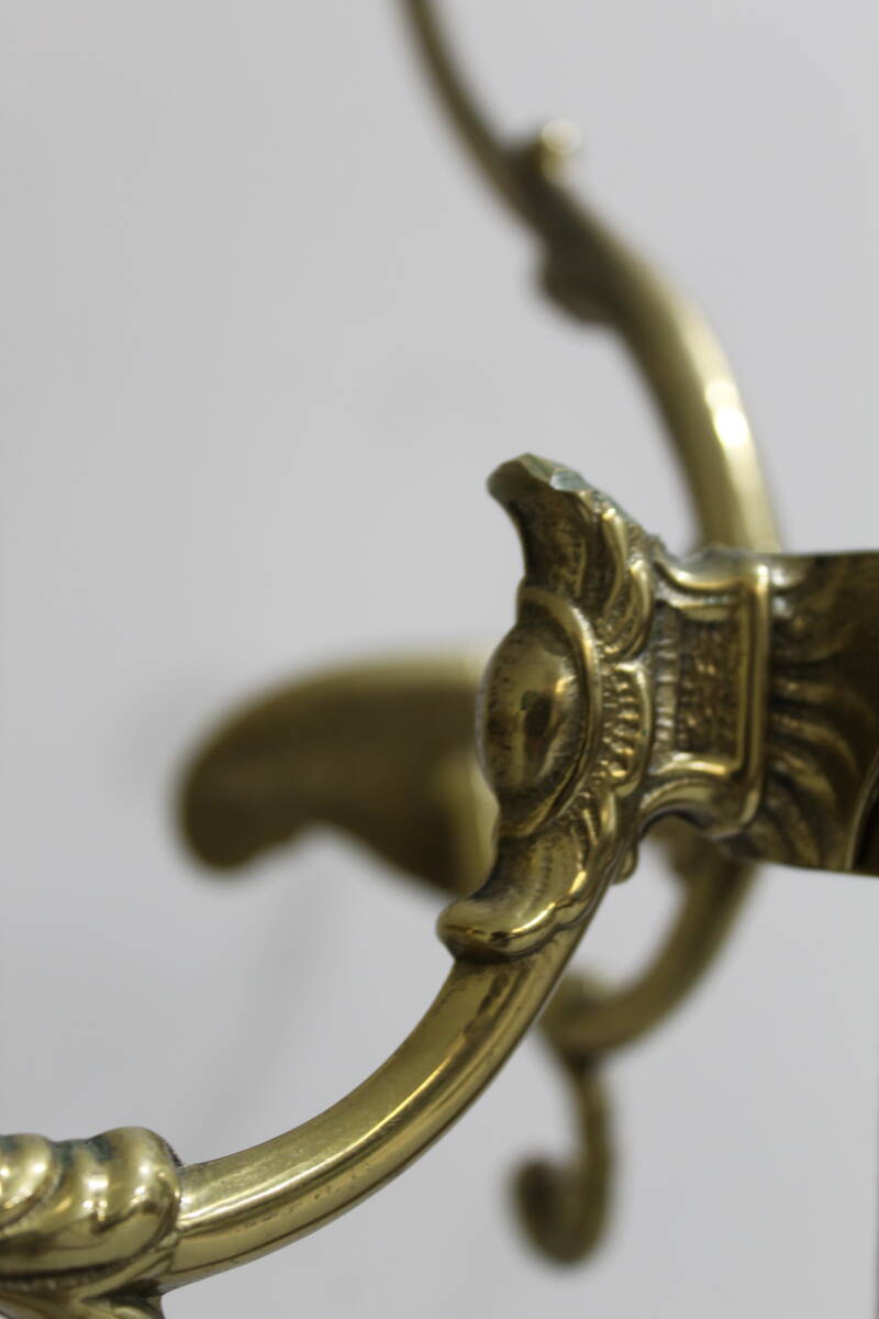 Vintage standing coat rack, wardrobe - brass | 01352