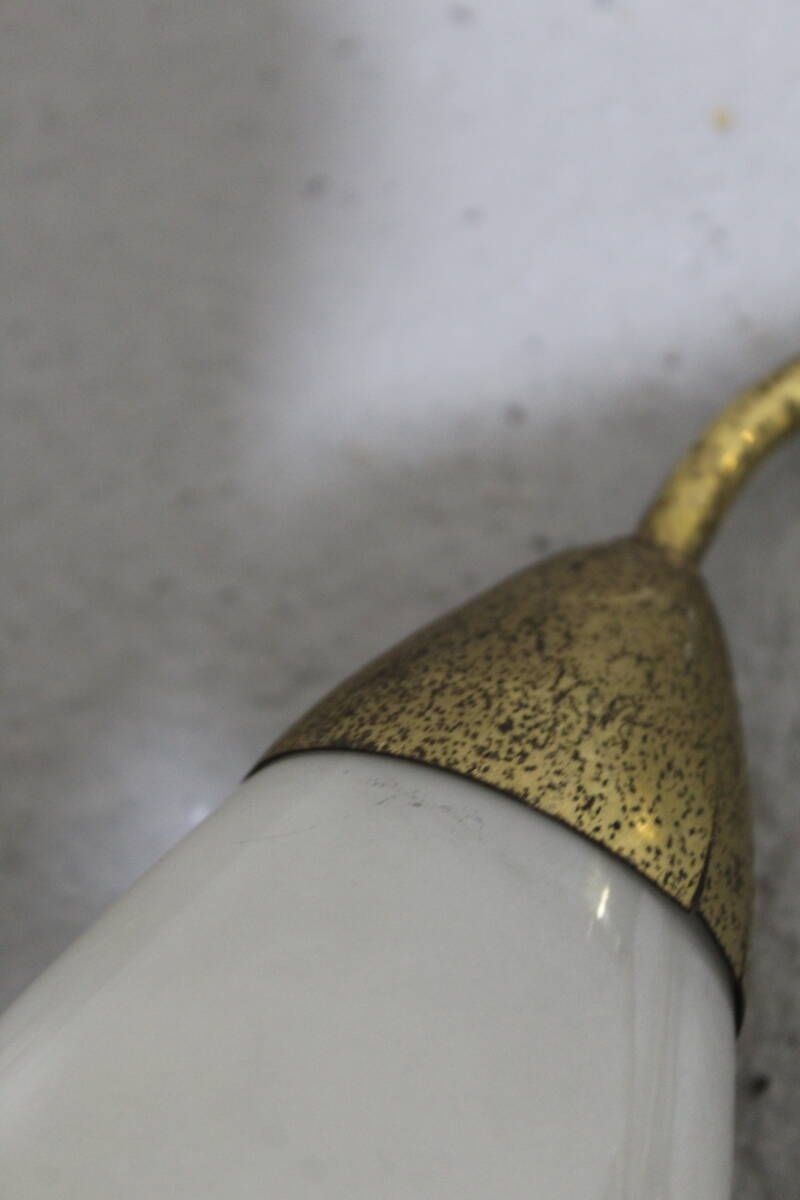 Vintage wall lamp - 1950s, brass, glass | 01342